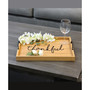 Decorative Wood Serving Tray with Handles - Thankful
