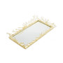 Rectangular Decorative Mirror Tray Design Border, 12" x 6"