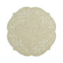 French Perle 16" Round Embroidered Placemat