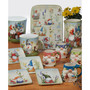 Garden Gnomes Rectangular Platter 14"