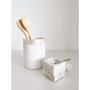 Mother of Pearl White Marble Salt Cellar with Spoon