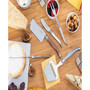 Laguiole 5 Piece Cheese Knife, Fork and Slicer Set, Mixed Metals