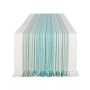 Striped Fringed Table Runner, 14" x 72"