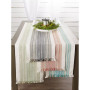 Striped Fringed Table Runner, 14" x 72"