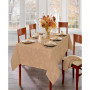 Elegant Woven Leaves Jacquard Damask Tablecloth, 60"x84" Oval