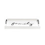Decorative Wood Serving Tray with Handles - Family