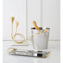 Calla Lily Handled Oval Tray