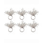 Beaded Burst Napkin Ring, Set of 6