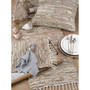 Leather and Cotton Blend Table Runner with Chindi Design