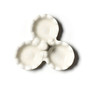Signature White Ruffle Three Bowl Server