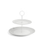 Gio Platinum Cake Stand, 2 Tier