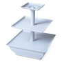 Three Tier Cupcake Dessert Stand Tray by Chef Buddy, 12.5" x 10" x 10"