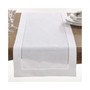 Classic Hemstitch Border Table Runner, 16" x 120"