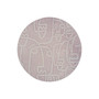 Moda Lilac Faces Round Platter 12"