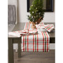 Kitchen and Table Top Jolly Tree Collection Table Runner, Nutcracker Plaid, 14" x 72"
