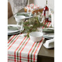 Kitchen and Table Top Jolly Tree Collection Table Runner, Nutcracker Plaid, 14" x 72"