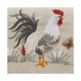 Long Table Runner with Embroidered Rooster Design