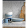 Studio  Blue Flint Large Ridged Bowl