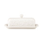 Dinnerware, Opal Innocence Carved Covered Butter Dish