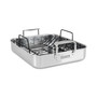 3-Ply Stainless Steel Roasting Pan with Nonstick Rack