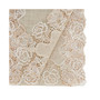 Lace Table Runner with Rose Border Design, 120" x 16"