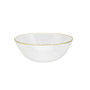 8.5" D Clear Gold - Tone Rim Salad Bowl
