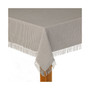 Homespun Grey 100% Cotton Tablecloth 70" Round
