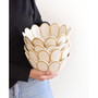 by Laura Johnson Deco Gold Scallop Bowl