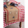 4Th of July Jute Table Runner 14" X 74"
