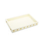 Decorative Serving Tray with Shiny Ball Design, 16" x 10"
