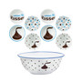 Hershey Dinnerware Designed Bowl Set, 9 Piece