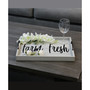 Decorative Wood Serving Tray with Handles - Farm Fresh
