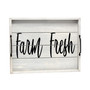 Decorative Wood Serving Tray with Handles - Farm Fresh