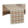 Plaid Woven Water Hyacinth Table Runner
