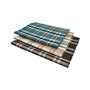 Plaid Woven Water Hyacinth Table Runner