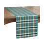 Plaid Woven Water Hyacinth Table Runner