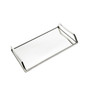 Oblong Mirror Serving Tray with Handles