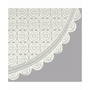 Vintage Polyester Lace Tablecloth 63" Round