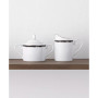 Rill Sugar and Creamer, Set of 2