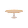 Baroque Glass Gold Cake Stand 12.25"