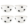 new york Deco Dot Set of 4 Appetizer Bowls