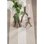 Daisy Lace Design Country Linen Blend Table Runner