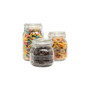 Portland Square Glass Canisters, Set of 3
