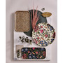 Creatures of Curiosity Rectangular Birch Dark Floral Serving Tray