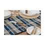 Striped Woven Table Runner with Dual-Tone Design, 72" x 16"