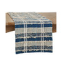 Striped Woven Table Runner with Dual-Tone Design, 72" x 16"