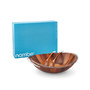 Nambe Braid 20" 3 piece Wood Salad Bowl with Servers