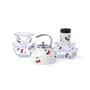 new york Vintage Cherry Dot Round Serve and Store, S/2