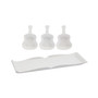 4 Piece  Ceramic Guitar Condiment Set