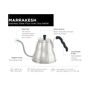 Marrakesh Stainless Steel Gooseneck Pour Over Dripper Kettle , 34 fl oz Capacity